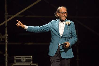 Franco Battiato, en una actuación en Malaga, España, en 2017