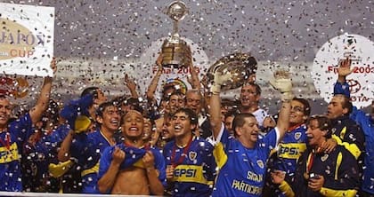 Franco Cángele ganó la Libertadores y la Copa Intercontinental con Boca en 2003