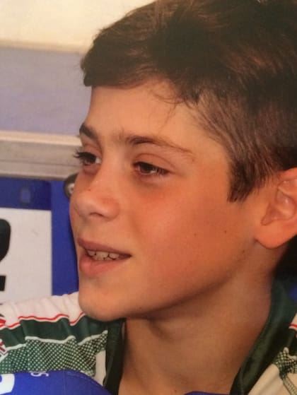 Franco Colapinto a los 12 años