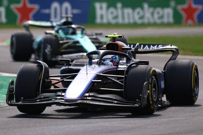 Franco Colapinto, al mando del Williams con el número 43 que eligió para el estreno en Monza