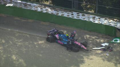 Franco Colapinto chocó en la clasificación de Imola y arrancará la carrera desde la 15° posición