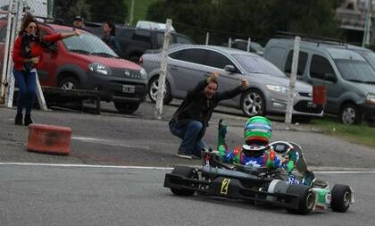 Franco Colapinto comenzó a presentarse en torneos internacionales de karting