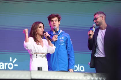 Franco Colapinto, con la cantante Soledad Pastorutti