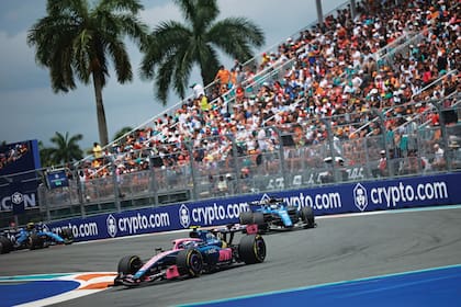 Franco Colapinto, conduciendo el Alpine F1 A526, durante el último Grand Premio, en Miami