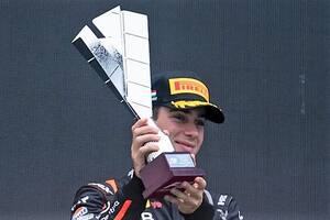 Colapinto se subió al podio de la F3 en Hungría, aunque con un acelerador "rebelde"