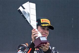 Colapinto se subió al podio de la F3 en Hungría, aunque con un acelerador "rebelde"