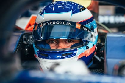 Franco Colapinto en la prueba un F1 para Williams Racing, este año.