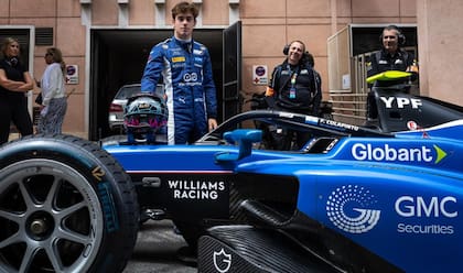 Franco Colapinto en Mónaco cuando corría en Fórmula 2