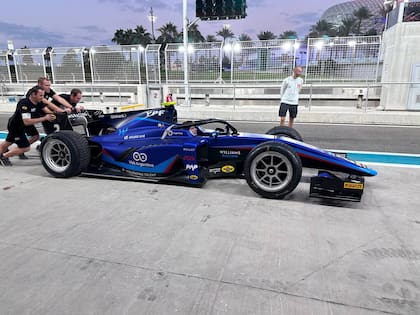 Franco Colapinto está debutando en la Fórmula 2 este fin de semana; afrontará la carrera sprint de Abu Dhabi este sábado, en la mañana argentina.