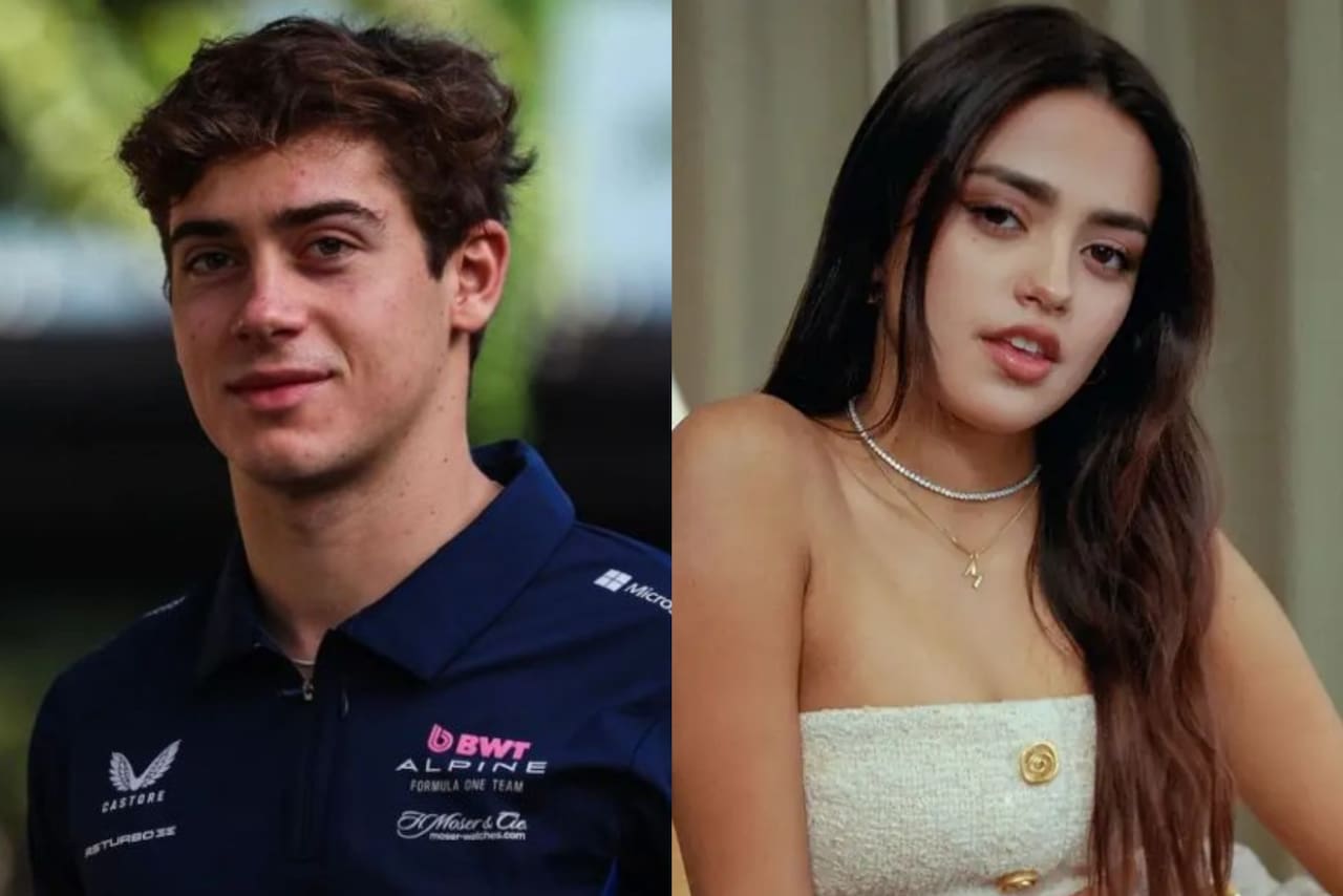 Franco Colapinto y Maia Reficco caminando juntos, fotografía que confirma su vínculo