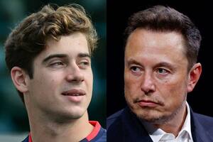Franco Colapinto le agradeció a Elon Musk por devolverle la verificación de X