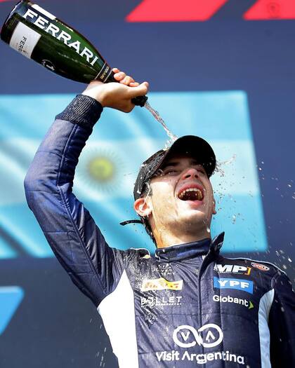 Franco Colapinto logró una victoria este año en la F2, en Imola. Foto/Instagram: @francolapinto