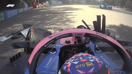 Franco Colapinto protagonizó un grave accidente en la clasificación del GP de Emilia-Romagna