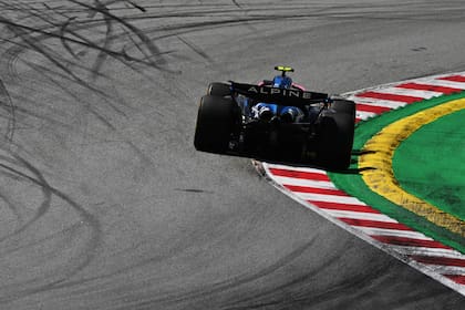 Franco Colapinto se vio comprometido en el GP de España con el rápido desgaste de los neumáticos