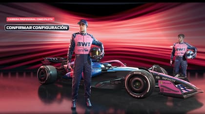 Franco Colapinto según el simulador F1 25