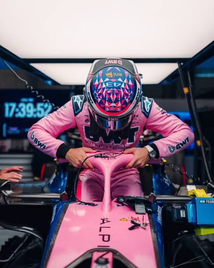 Franco Colapinto, vestido con los colores de Alpine para el Gran Premio de Austria