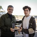Colapinto visitó las obras de renovación del Autódromo Óscar y Juan Gálvez