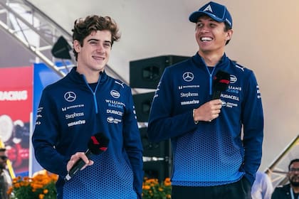 Franco Colapinto y Alex Albon