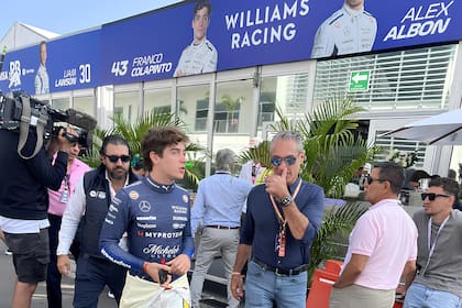 Franco Colapinto y Carlos Slim Domit, un contacto que sirve en presente y futuro