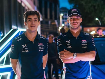 Franco Colapinto y Pierre Gasly, los pilotos de Alpine