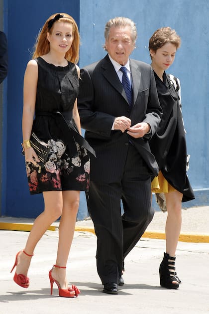 Franco Macri no se separó ni un minuto de su pareja, Nuria Quintela, ni de su hija menor, Florencia.