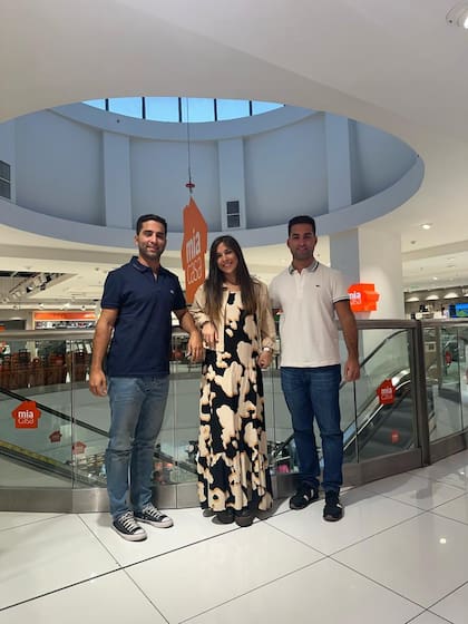 Franco, Mariela y Karim Dabin, los hermanos encargados del negocio