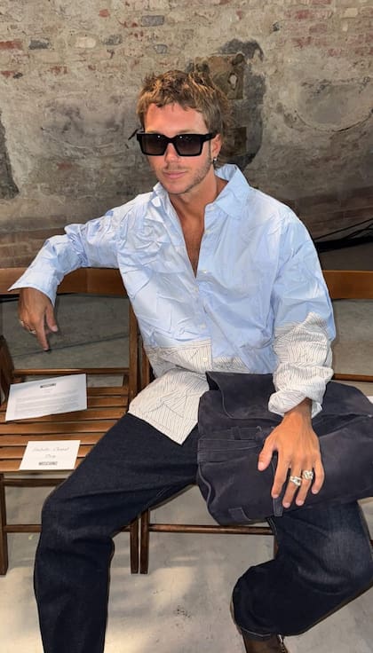 Franco Masini, en la primera fila del show de Adrián Appiolaza