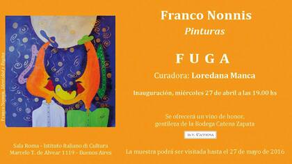 Franco Nonis: Fuga, pinturas.