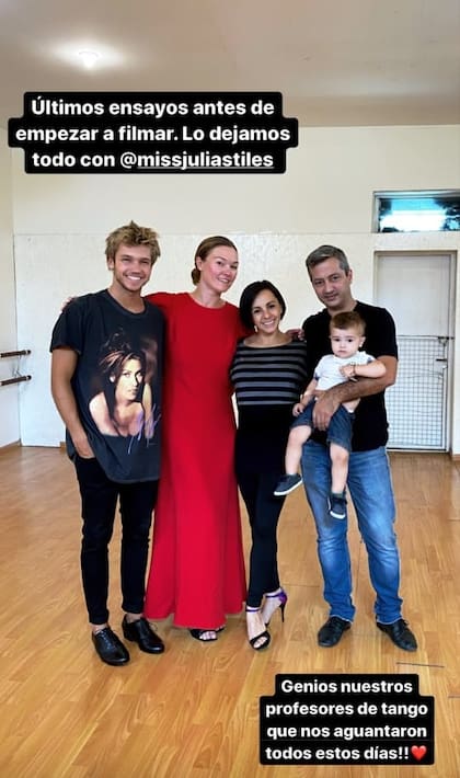 Franco y Julia después de un ensayo de tango