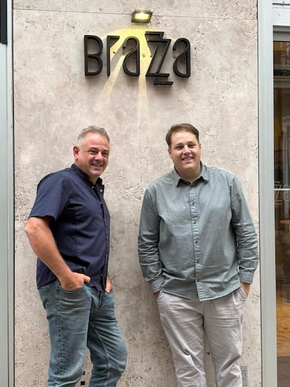 Franco y su hijo Donato en Brazza, Madrid