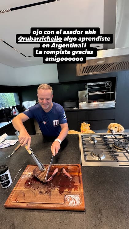 El agradecimiento de Franco Colapinto a Rubens Barrichello