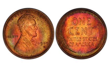 Frank A. Leach, el director de la Casa de la Moneda que en febrero de 1909 revisó el diseño y autorizó la colocación de las iniciales de Brenner, V.D.B., en la parte inferior del reverso de la pieza, tuvo que renunciar . Créditos: Heritage Auctions