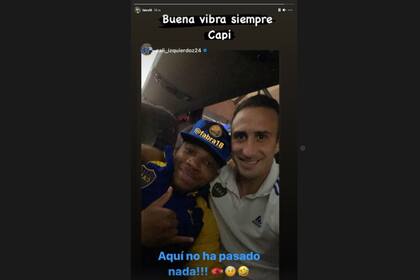 Frank Fabra y Carlos Izquierdoz: las sonrisas después del encontronazo del domingo