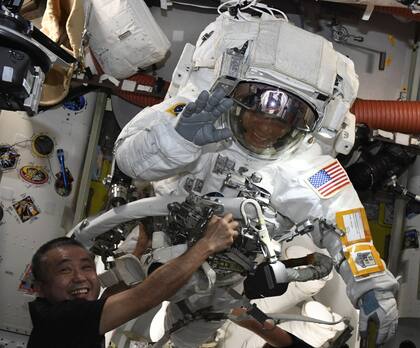 Frank Rubio contó que sus columnas se estiraron en el espacio exterior. Foto/Instagram: @astro_frankrubio