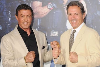 Frank Stallone junto a su hermano Sylvester (2021)
