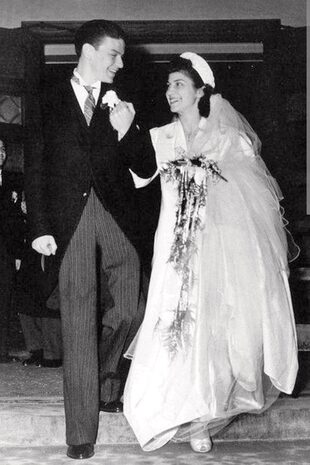 Frank y Nancy se casaron el 4 de febrero de 1939 en el templo de Our Lady of the Sorrows, en Jersey, y ella se convirtió en la primera esposa del artista. Recién casados se instalaron en un modesto departamento en Nueva York. 