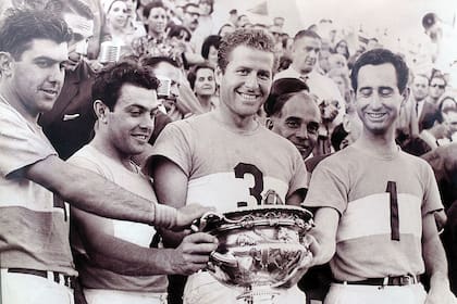 Frankie Dorignac, Gastón Dorignac, Juan Carlos Harriott y Horacio Araya. 