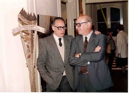 Frans van Riel y Clorindo Testa, circa 1980