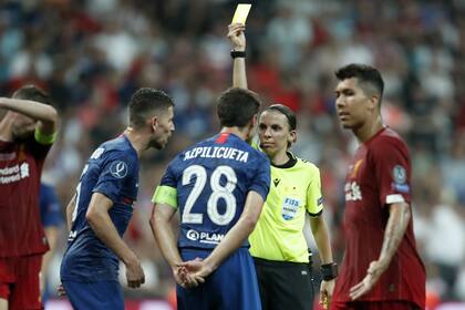 Cuando dirigió la final de la Supercopa de Europa, en 2019, entre Chelsea y Liverpool