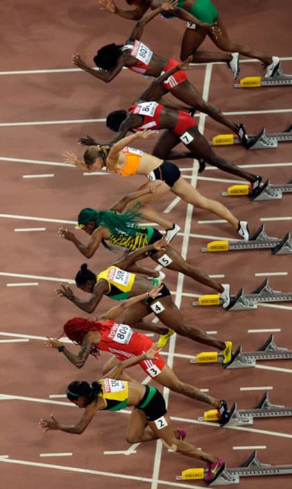 Fraser-Pryce, en acción