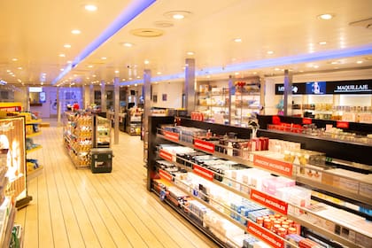 Free shop a bordo en el Atlantic Express.