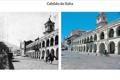 Frente a la plaza 9 de Julio, el Cabildo salteño es, desde 1949, sede del interesante Museo Histórico del Norte. Su doble hilera de arcadas data de 1789. Durante el gobierno de Güemes, fue vendido en pública subasta a particulares. En 1936, el senador Serrey logró su recuperación para restaurarlo.
