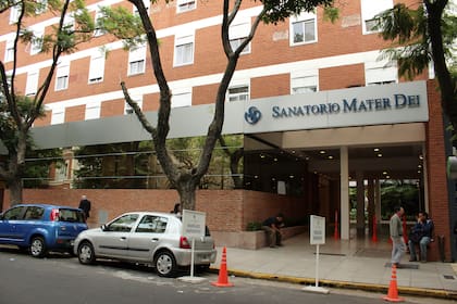 Frente actual del Sanatorio Mater Dei, en San Martín de Tours 2952
