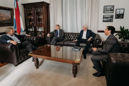 Frigerio, Santilli y sus colaboradores en la gobernación entrerriana