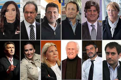 Friso caras candidatos macri michetti cristina kirchner daniel scioli martin insaurralde sergio massa