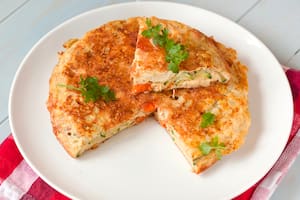 Fritatta de atún y zanahoria