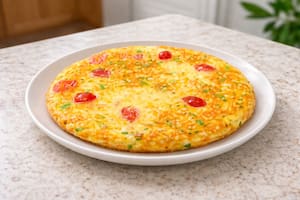 Fritatta de zapallitos y zanahorias