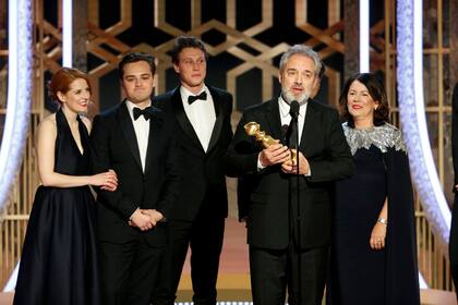 Sam Mendes y el premio como mejor película para su film, 1917