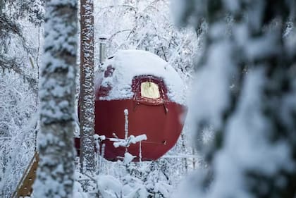 Fue fabricada con una estructura de aluminio y contrachapado