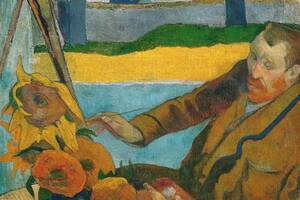 Fue tanto el interés de Van Gogh en los girasoles, que su contemporáneo, Paul Gauguin lo pintó pintando girasoles en 1888